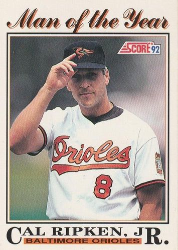 #794 Cal Ripken Jr. - Baltimore Orioles - 1992 Score Baseball