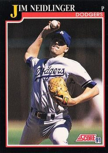 #794 Jim Neidlinger - Los Angeles Dodgers - 1991 Score Baseball