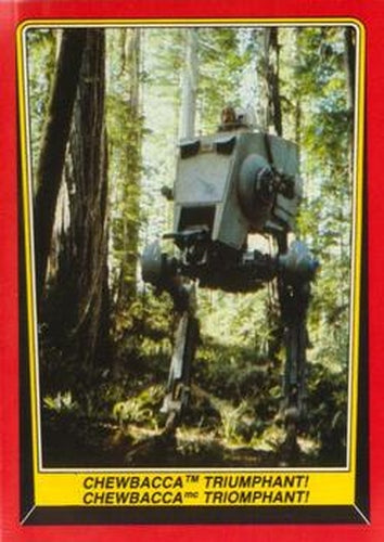 #110 Chewbacca Triumphant! - 1983 O-Pee-Chee Return Of The Jedi