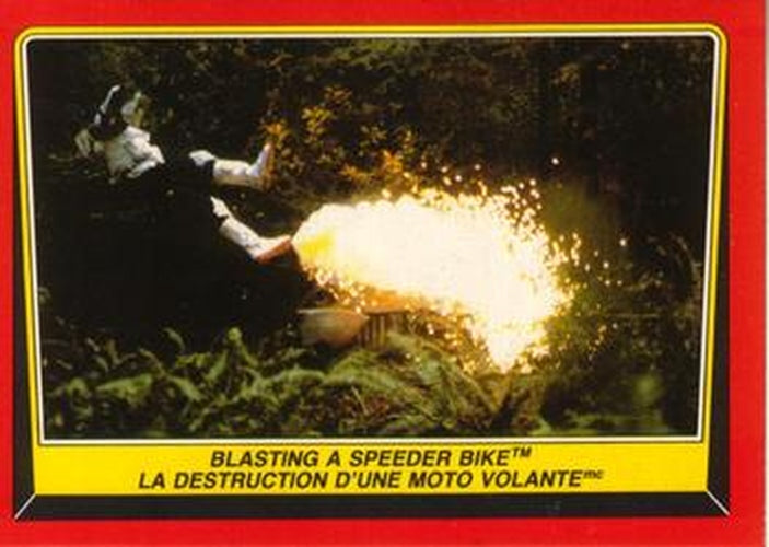 #70 Blasting a Speeder Bike - 1983 O-Pee-Chee Return Of The Jedi