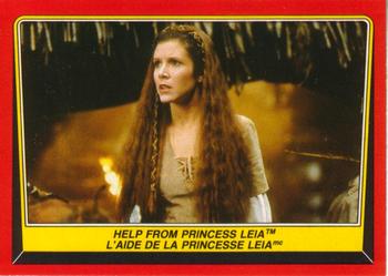 #86 Help from Princess Leia - 1983 O-Pee-Chee Return Of The Jedi