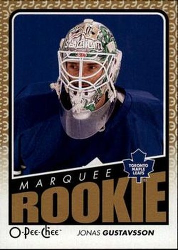 #796 Jonas Gustavsson - Toronto Maple Leafs - 2009-10 O-Pee-Chee Hockey