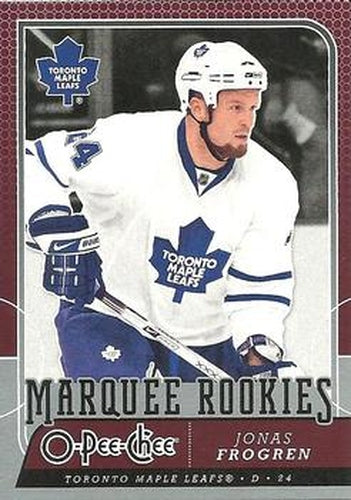 #797 Jonas Frogren - Toronto Maple Leafs - 2008-09 O-Pee-Chee Hockey