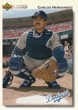 #797 Carlos Hernandez - Los Angeles Dodgers - 1992 Upper Deck Baseball