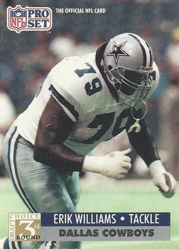 #799 Erik Williams - Dallas Cowboys - 1991 Pro Set Football