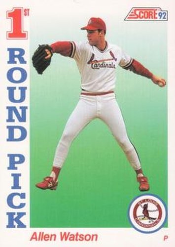 #799 Allen Watson - St. Louis Cardinals - 1992 Score Baseball
