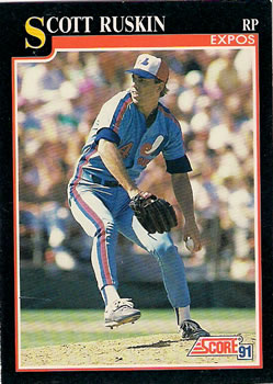 #799 Scott Ruskin - Montreal Expos - 1991 Score Baseball