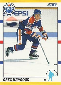 #79T Greg Hawgood - Edmonton Oilers - 1990-91 Score Rookie and Traded Hockey