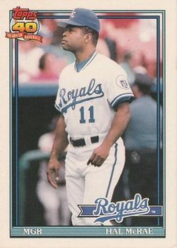 #79T Hal McRae - Kansas City Royals - 1991 Topps Traded Baseball