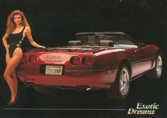 #79 Adriana with Chevrolet Corvette ZR1 Custom Convertible - 1992 All Sports Marketing Exotic Dreams