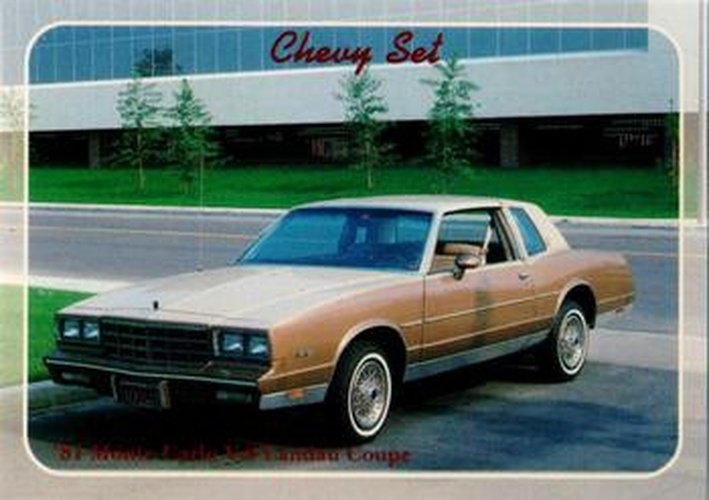 #79 81 Monte Carlo V-8 Landau Coupe - 1992 Collect-A-Card Chevy