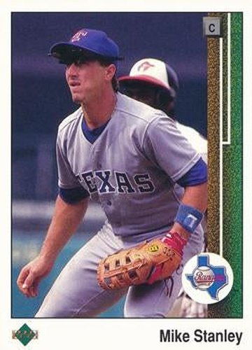 #579 Mike Stanley - Texas Rangers - 1989 Upper Deck Baseball