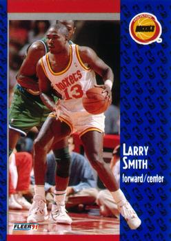 #79 Larry Smith - Houston Rockets - 1991-92 Fleer Basketball