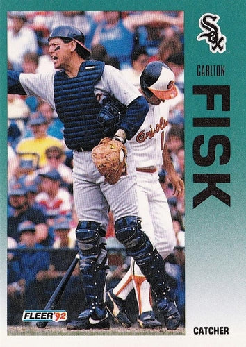 #79 Carlton Fisk - Chicago White Sox - 1992 Fleer Baseball