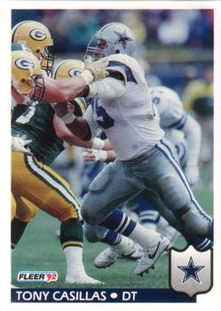 #79 Tony Casillas - Dallas Cowboys - 1992 Fleer Football