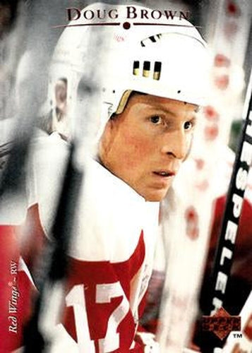 #79 Doug Brown - Detroit Red Wings - 1995-96 Upper Deck Hockey