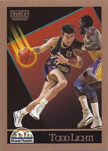 #79 Todd Lichti - Denver Nuggets - 1990-91 SkyBox Basketball