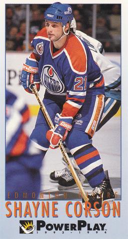 #79 Shayne Corson - Edmonton Oilers - 1993-94 Fleer PowerPlay Hockey