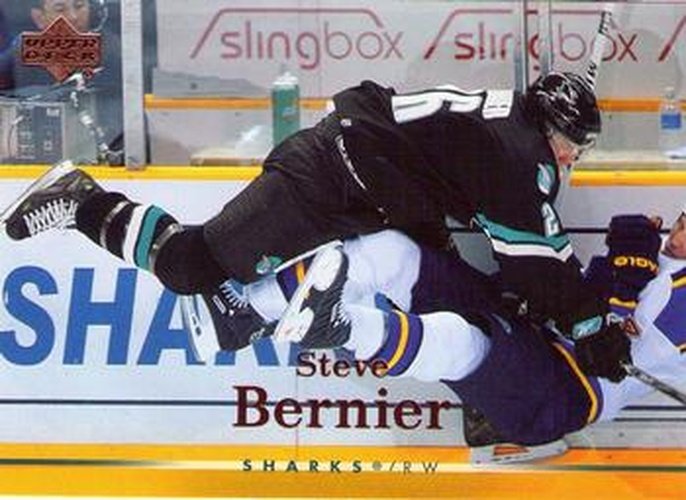 #79 Steve Bernier - San Jose Sharks - 2007-08 Upper Deck Hockey