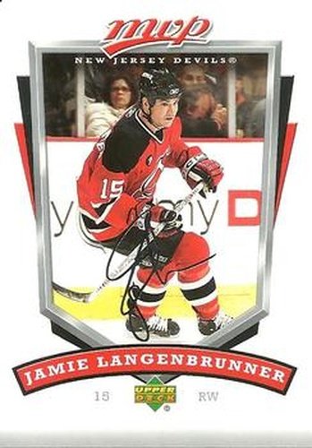 #179 Jamie Langenbrunner - New Jersey Devils - 2006-07 Upper Deck MVP Hockey