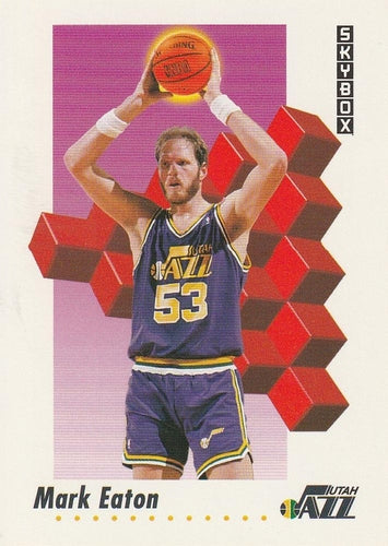 #279 Mark Eaton - Utah Jazz - 1991-92 SkyBox Basketball