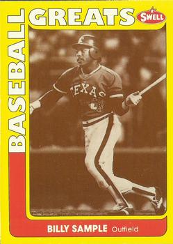 #79 Billy Sample - Texas Rangers - 1991 Swell Baseball Greats