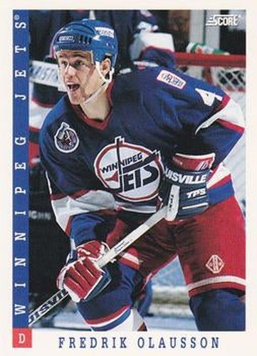 #79 Fredrik Olausson - Winnipeg Jets - 1993-94 Score Canadian Hockey