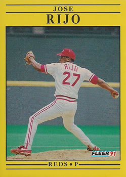 #79 Jose Rijo - Cincinnati Reds - 1991 Fleer Baseball