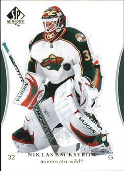 #79 Niklas Backstrom - Minnesota Wild - 2007-08 SP Authentic Hockey