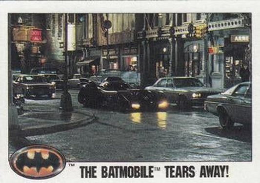 #79 The Batmobile Tears Away! - 1989 Topps Batman