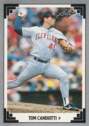 #79 Tom Candiotti - Cleveland Indians - 1991 Leaf Baseball