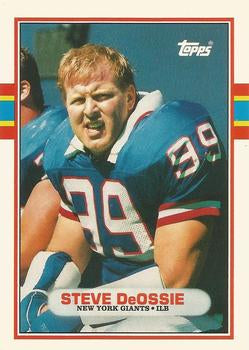 #79T Steve DeOssie - New York Giants - 1989 Topps Traded Football