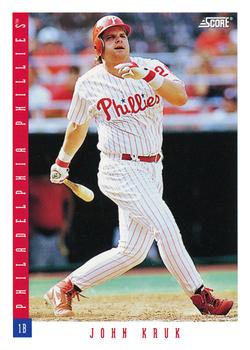 #79 John Kruk - Philadelphia Phillies - 1993 Score Baseball