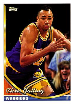 #79 Chris Gatling - Golden State Warriors - 1993-94 Topps Basketball