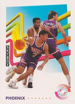 #479 Kevin Johnson / Tom Chambers - Phoenix Suns - 1991-92 SkyBox Basketball