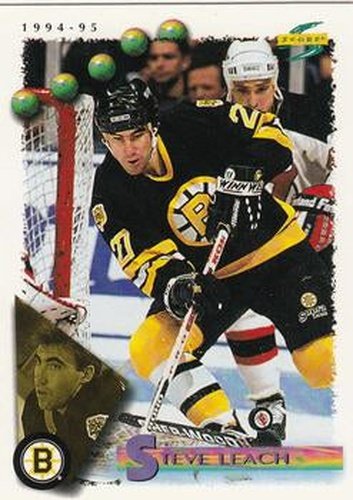 #79 Steve Leach - Boston Bruins - 1994-95 Score Hockey