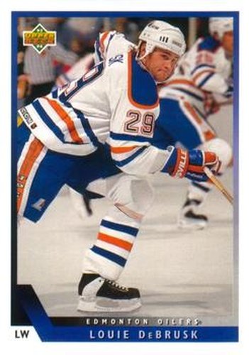 #79 Louie DeBrusk - Edmonton Oilers - 1993-94 Upper Deck Hockey
