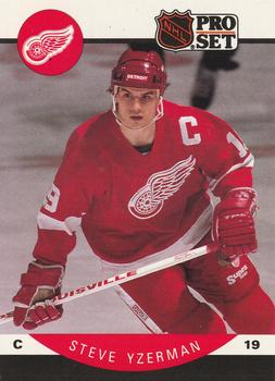 #79 Steve Yzerman - Detroit Red Wings - 1990-91 Pro Set Hockey