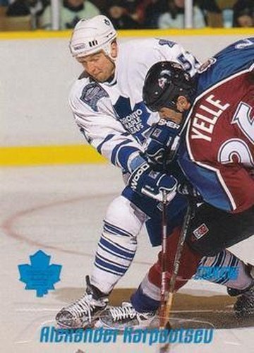 #79 Alexander Karpovtsev - Toronto Maple Leafs - 1999-00 Stadium Club Hockey