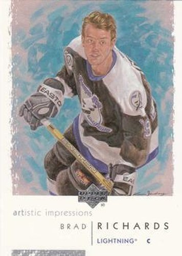 #79 Brad Richards - Tampa Bay Lightning - 2002-03 UD Artistic Impressions Hockey