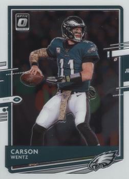#79 Carson Wentz - Philadelphia Eagles - 2020 Donruss Optic Football