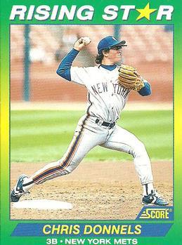 #79 Chris Donnels - New York Mets - 1992 Score 100 Rising Stars Baseball