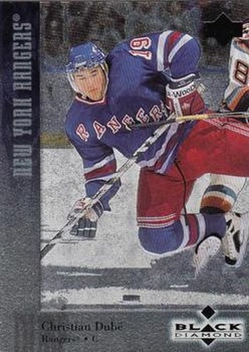 #79 Christian Dube - New York Rangers - 1996-97 Upper Deck Black Diamond Hockey