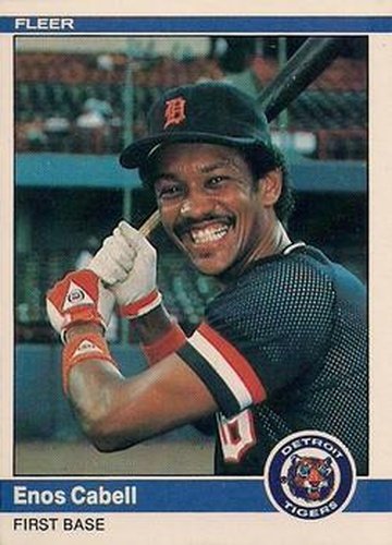#79 Enos Cabell - Detroit Tigers - 1984 Fleer Baseball