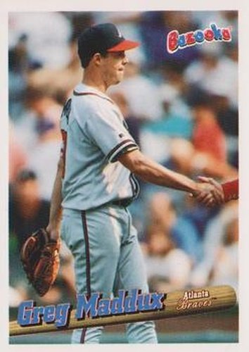 #79 Greg Maddux - Atlanta Braves - 1996 Bazooka Baseball
