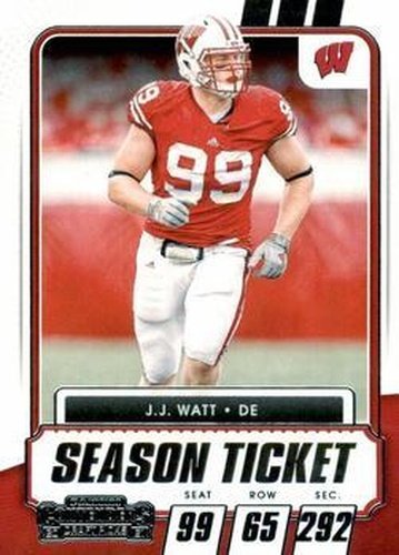 #79 J.J. Watt - Wisconsin Badgers - 2021 Panini Contenders Draft Picks Football