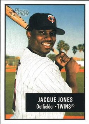 #79 Jacque Jones - Minnesota Twins - 2003 Bowman Heritage Baseball