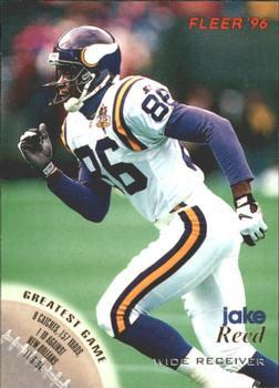 #79 Jake Reed - Minnesota Vikings - 1996 Fleer Football