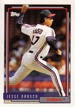 #79 Jesse Orosco - Cleveland Indians - 1992 Topps Baseball