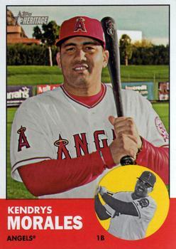 #79 Kendrys Morales - Los Angeles Angels - 2012 Topps Heritage Baseball